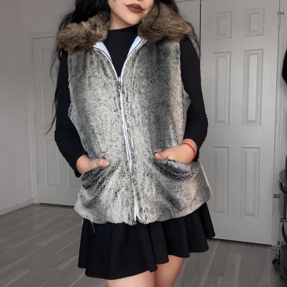 🐺 Whimsygoth Grunge Scenekid Winter Vest